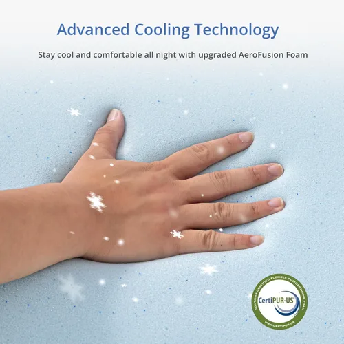 Miniatura 5 de EGOHOME Colchón tamaño individual mediano de 8 pulgadas, colchón de espuma viscoelástica en una caja con espuma de gel y funda extraíble sin fibra