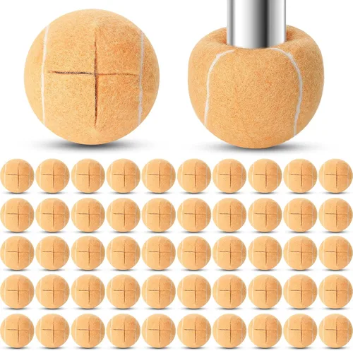 Miniatura 6 de 24 pelotas de tenis precortadas para patas de muebles y sillas de protección del suelo, escritorios, pelotas de tenis para sillas, pies, fundas