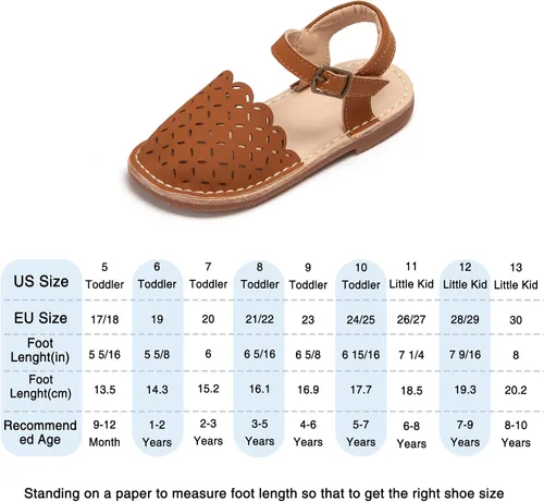 Miniatura 111 de THEE BRON Sandalias cómodas para niñas, zapatos para niños, sandalias rellenas