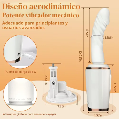 Miniatura 5 de Consolador de empuje para adultos, juguetes sexuales para mujeres y hombres, juego anal de clítoris punto G, máquina de consolador, interruptor