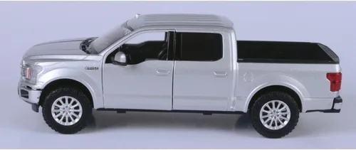 Miniatura 3 de Motormax 79364 2019 Ford F-150 Toy Car Crew Cab Pickup Truck Metallic Silver 1:27 Escala Diecast Modelo Car