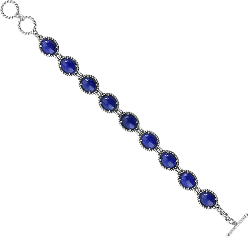 Miniatura 5 de American West Sterling and Gemstone - Pulsera de tenis reversible, tallas S, M, L, Metal
