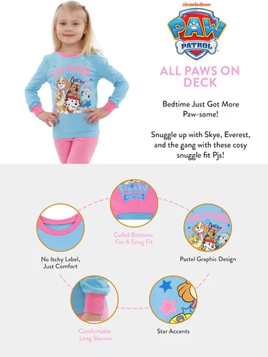 Miniatura 6 de Paw Patrol Pijama Chase Marshall Skye Everest para niña