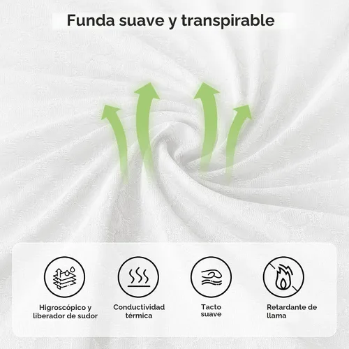 Miniatura 5 de Colchón Queen de 12 pulgadas tamaño Queen en una caja con espuma viscoelástica y resortes individuales para aislamiento de movimiento, alivio
