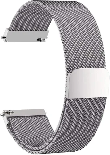 Miniatura 18 de Compatible con Galaxy Watch 3 de 1.772 in/Samsung Galaxy Watch 1.811 in/Gear S3 Frontier/Classic Band, correa de acero inoxidable de 0.866 pulgadas