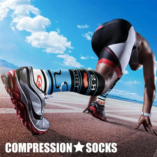Miniatura 88 de CHARMKING - Calcetines de compresión para mujeres y hombres (3 pares), 15-20 mm Hg, el mejor apoyo para atletismo, running o ciclismo, mejora