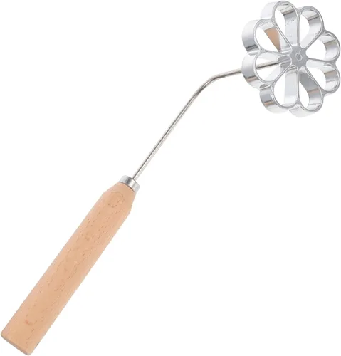 Miniatura 8 de Yardwe Moldes de roseta sueca de hierro para gofres, impresión creativa de tartas, galletas, pastelería, utensilios de cocina (patrón de flores)