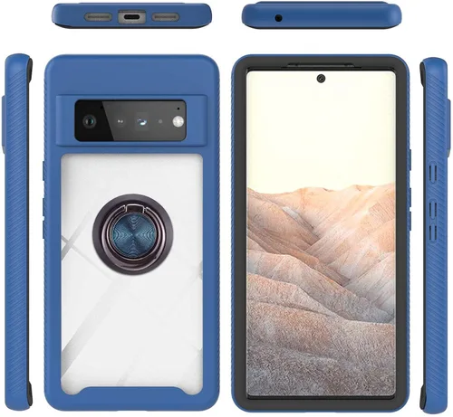 Miniatura 125 de Funda compatible con Xiaomi Poco M5s 4G, compatible con Redmi Note 10 4G / Note 10S 4G / Note 11 SE (India), funda para teléfono 3 en 1, color azul