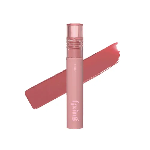 Miniatura 14 de Labial líquido pigmentado Etude, color #01 rosa análogo (4g), de larga duración, resistente al agua, con un ligero acabado mate, cobertura total