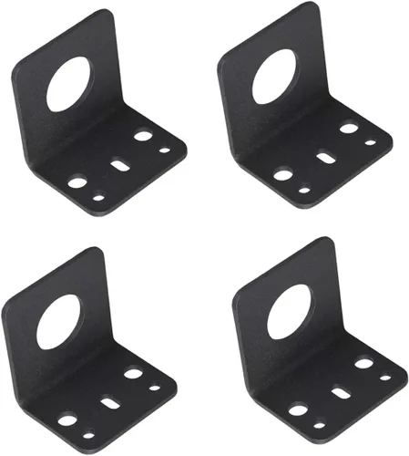 4 piezas de soporte en L 1255 3/4 agujeros gruesos de acero móvil soportes de antenas móviles para UHF VHF coaxial NMO soportes de antena de cable