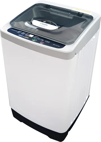Panda Lavadora portátil, lavadora compacta de carga superior de 1.38 pies cúbicos, totalmente automática con tambor de acero inoxidable y bomba de