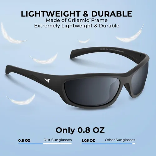 Miniatura 4 de KastKing Hiwassee - Gafas de sol deportivas polarizadas para hombres y mujeres, gafas de sol envolventes para pesca, ciclismo y correr, protección UV