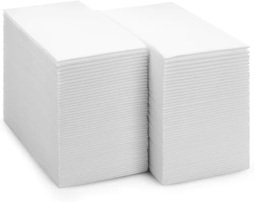 Miniatura 9 de BloominGoods - Paquete de 50 servilletas de baño desechables de 12 x 17 pulgadas, toallas de invitados clásicas Lite de un solo uso, fabricadas