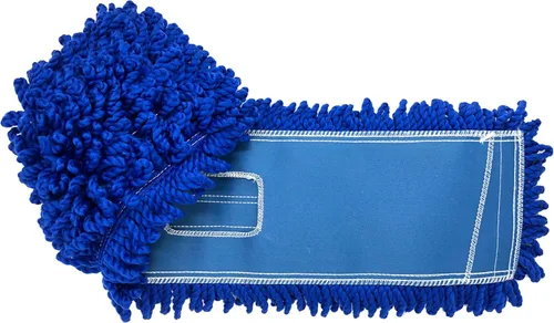Miniatura 19 de Kleen Handler Trapeador de polvo de microfibra de 48 pulgadas Reemplazo de cabezal de trapeador comercial lavable extra grande, paquete de 6 Azul