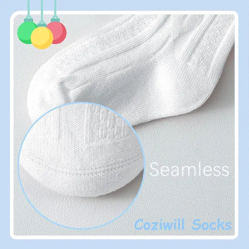 Miniatura 4 de Calcetines hasta la rodilla para bebé recién nacido, calcetines de tubo para niños, calcetines de punto trenzado, medias altas hasta la rodilla