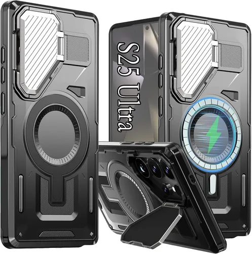 Miniatura 19 de para Galaxy S24 Plus Funda Magnética, Funda Resistente y Rugosa con Protección contra Caídas [Compatible con Carga Inalámbrica Rápida] Funda