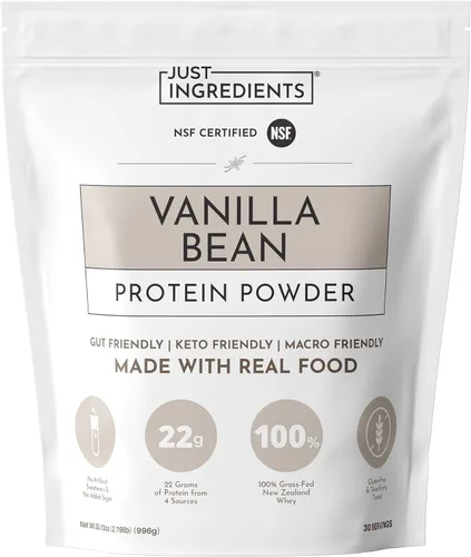 Miniatura 18 de Proteína en polvo de chocolate – Mezcla de 30 porciones con suero de leche 100% alimentado con pasto y proteínas vegetales orgánicas – rico sabor a