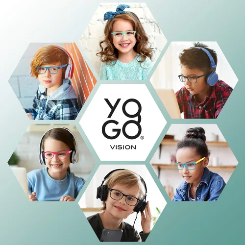 Miniatura 2 de Yogo Vision Blue Light Glasses for Kids Anti Eyestrain UV Protection Computer TV Phone Kids Blue Light Glasses For Boys Girls