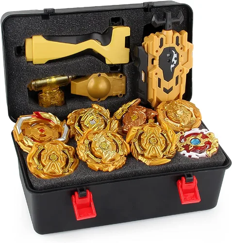 Miniatura 7 de Bey Battling Top Estuche de almacenamiento, 12 piezas Burst Tops Estuche de almacenamiento Spinning Top y Launcher Set Caja de almacenamiento