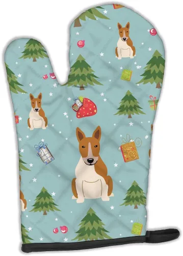 Miniatura 223 de Caroline's Treasures BB2732OVMT Dog House Collection Border Collie - Guante de horno grueso resistente al calor para sartenes calientes y horno