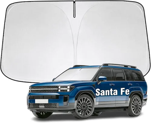 Miniatura 36 de Parasol para parabrisas delantero compatible con Toyota Highlander 2020-2023 2024 2025, protector de visera solar bloquea los rayos UV, parasol