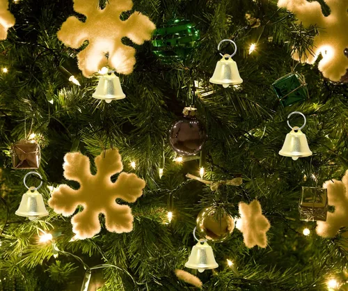 Miniatura 5 de Tupalizy Cascabeles con llavero, pequeña campana de manualidades para envolver regalos de Navidad, boda, campanilla de viento, collar de perro