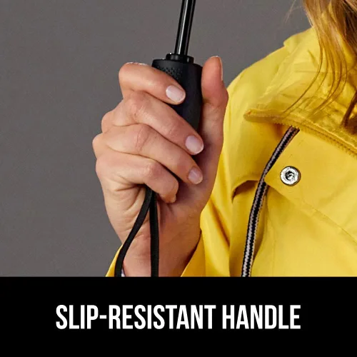 Miniatura 7 de Gorilla Grip Paraguas compacto resistente al viento para lluvia, apertura y cierre automático con un solo clic, varillas de fibra de vidrio
