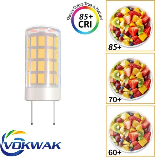 Miniatura 5 de Bombilla LED GY6.35 GY6.35 con base bipin T4 JC tipo 4W, bombilla LED halógena de 40 W, equivalente a bombillas halógenas AC110V/120V/130V (no 12V)