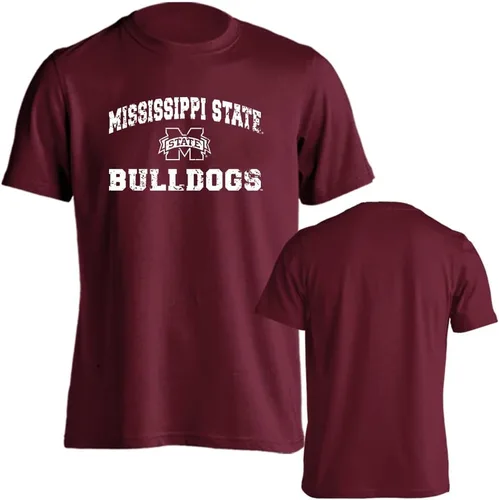 Miniatura 39 de Sport Your Gear NCAA Camiseta de manga corta retro con licencia oficial de aspecto desgastado para el día del juego, camiseta de espíritu deportivo
