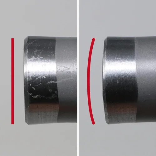 Miniatura 2 de KAKURI Martillo pequeño de doble cara GENNO 6.5 onzas, martillo de carpintero japonés para carpintería y manualidades, acero al carbono japonés