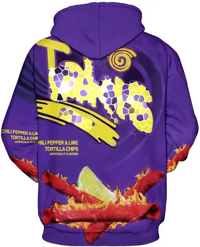 Miniatura 3 de Plustrong Sudadera con capucha unisex para hombre y mujer 3D casual con bolsillos
