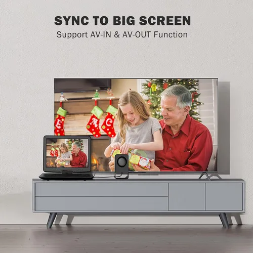 Miniatura 8 de Reproductor de DVD portátil de 16.9 pulgadas con pantalla grande HD de 14.1 pulgadas, batería recargable de 5 horas, reproductores de DVD para niños