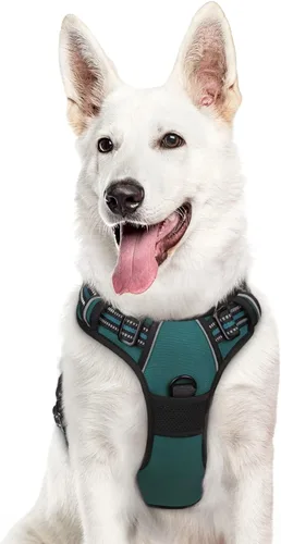 Miniatura 63 de Eagloo Arnés para perro pequeño, sin tirones, chaleco de servicio con tiras reflectantes y asa de control, ajustable y cómodo para caminar, arnés