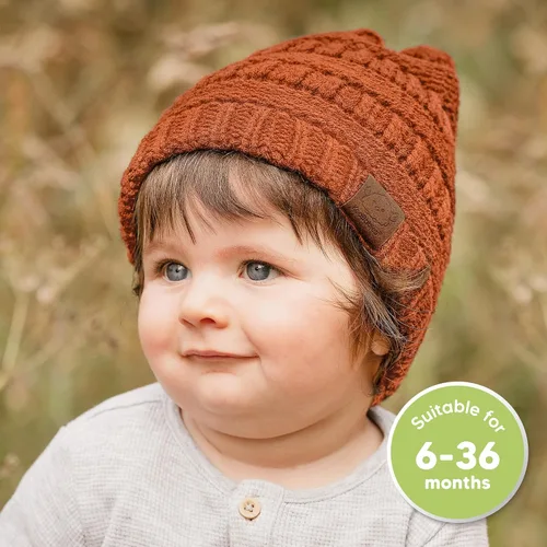 Miniatura 92 de KeaBabies 3-Pack Baby Beanies for Boys, Girls - Stretchy Knit Baby Hats, Cute Newborn