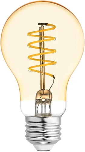 Miniatura 10 de GE Lighting 36538 LED de vidrio ámbar regulable Vintage Style G40 5 (reemplazo de 60 vatios), base mediana de 250 lúmenes Ámbar (Amber Glass)