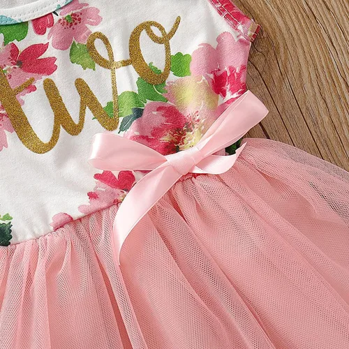 Miniatura 7 de Conjunto de vestido de cumpleaños para bebé niña de dos años