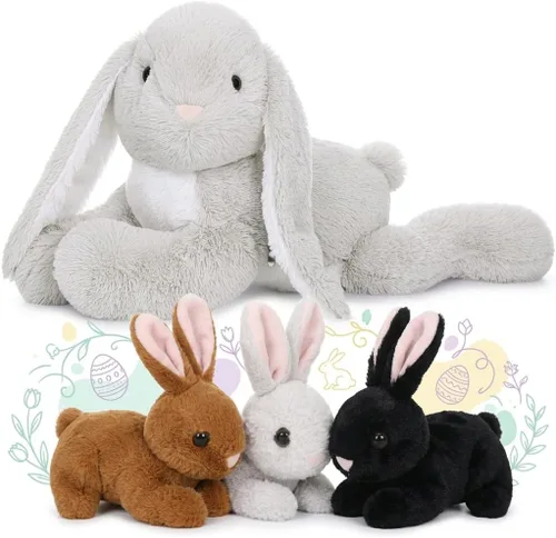 Miniatura 18 de MaoGoLan 5 piezas de peluche de foca gorda con 4 bebés en el interior - Almohada gigante de animal de peluche de foca ultrasuave de 20 pulgadas