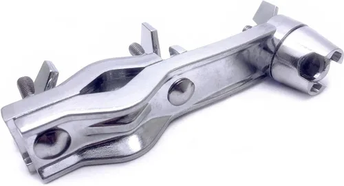 Miniatura 2 de Soporte de montaje de percusión con soporte de brazo Z para batería accesorio cromado