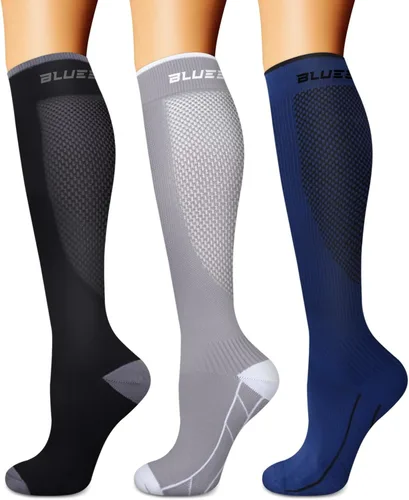 Miniatura 68 de Calcetines de compresión para mujeres y hombres (3 pares) – El mejor apoyo para enfermeras, correr, senderismo, recuperación y calcetines de vuelo