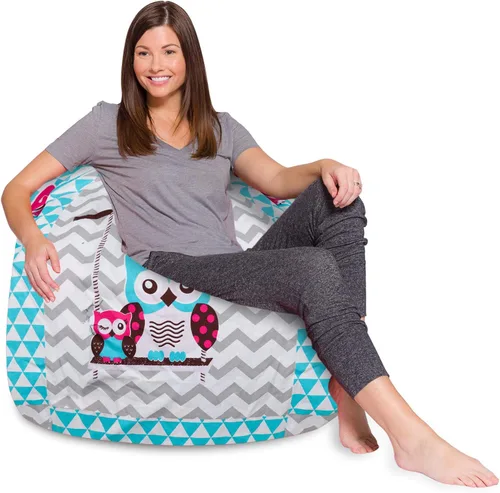 Miniatura 42 de Posh Beanbags - Sillón puff Azul Rey Sólido
