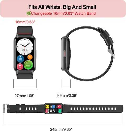 Miniatura 8 de Rastreador de actividad física (respuesta/hacer llamadas), reloj inteligente para mujer, con pantalla AMOLED siempre encendida de 1.47 pulgadas