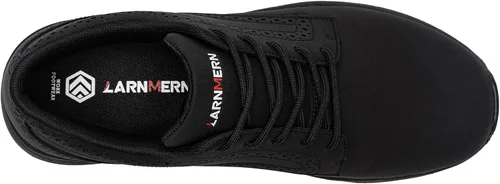 Miniatura 5 de LARNMERN Zapatos de trabajo antideslizantes para hombres, cocina, chef, antideslizantes, impermeables, para servicio de alimentos, restaurante