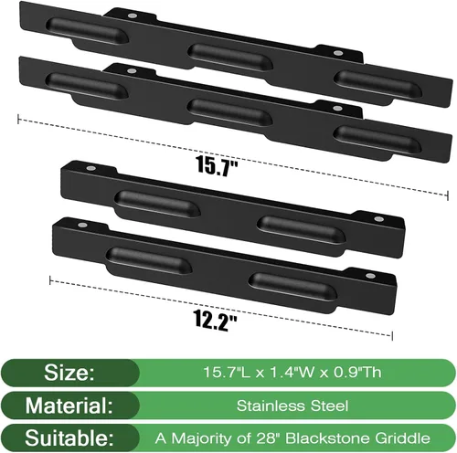 Miniatura 7 de Protección de viento para parrilla Blackstone de 28 pulgadas, pantalla de viento magnética de acero inoxidable para parrilla Blackstone, accesorios