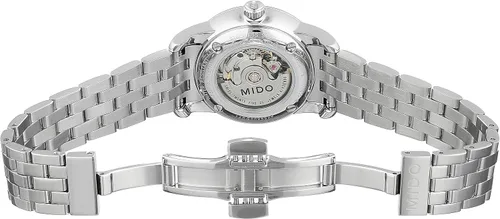 Miniatura 8 de Mido MIDO-M76004261 Baroncelli Reloj suizo automático plateado para mujer, Blanco