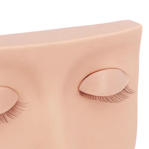 Miniatura 9 de Cabeza de maniquí de pestañas, cabeza de maniquí de pestañas de repuesto de silicona extraíble, extensión de pestañas, práctica de entrenamiento