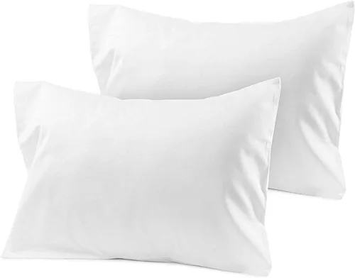 Miniatura 15 de SAHARBEDDINGS Funda de almohada de viaje de 12 x 20 pulgadas, 500 hilos, paquete de 2 fundas de almohada para bebé con envoltura, 100% algodón Negro