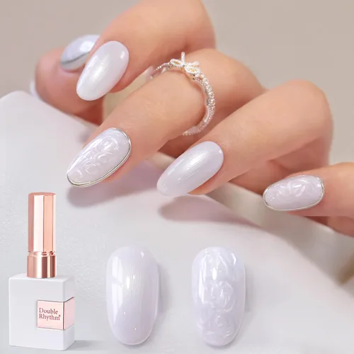 Miniatura 74 de Double Rhythm 15ml de esmalte de uñas en gel, color puro, mismo color, misma botella, esmalte de uñas de remoción para arte de manicura en salón