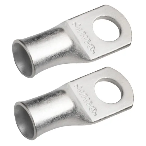 Miniatura 179 de SELTERM 5 piezas terminales de cable de cobre estañado 1/0 AWG perno de 1/2", extremos de cable de batería, terminales de anillo, conectores