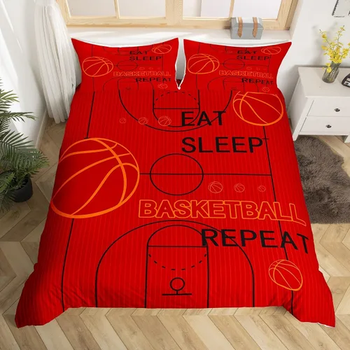 Miniatura 34 de jejeloiu Juego de ropa de cama de fútbol para niños, tamaño individual, juego de funda de edredón de fútbol para niños y niñas, funda de edredón