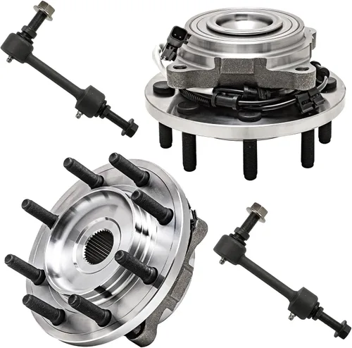 Miniatura 140 de Detroit Axle - Kit de extremo delantero RWD para Chrysler 300 Dodge Challenger Charger Upper Lower Control Arms rótulas de rodamiento de rueda Bujes